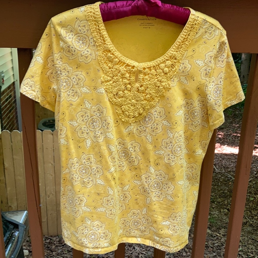 Charter Club yellow shirt